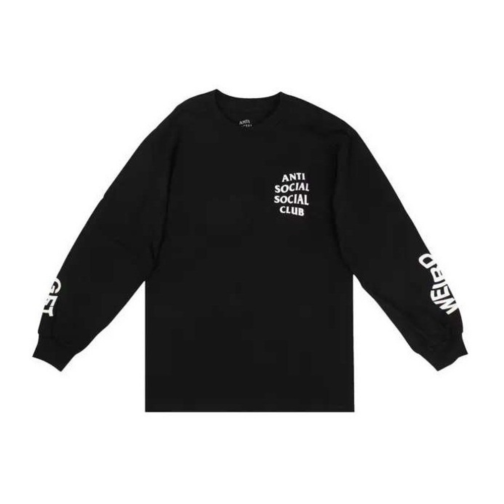 Anti Social Social Club Shirt Get Weird Long Sleeve Black XL